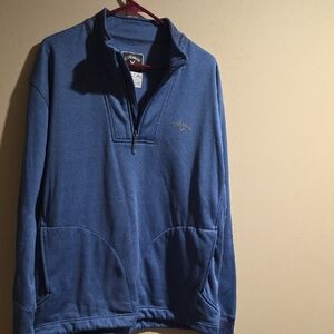 Callaway Mens Blue Half-Zip Sweater XL
